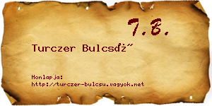 Turczer Bulcsú névjegykártya
